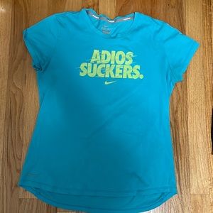 nike dri fit shirt (cotton like texture)